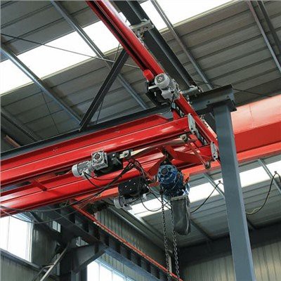10 tonų 40 tonų pakabinamas dvigubas tiltinis kranas su elektriniu Europos grandininiu keltuvu
