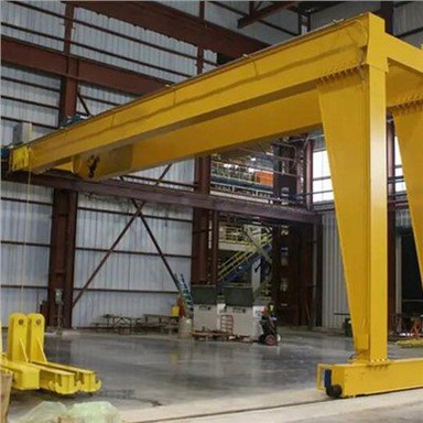 Dvigubos sijos geležinkelio pusiau ožinis kranas